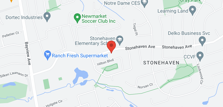 map of 834 STONEHAVEN AVE